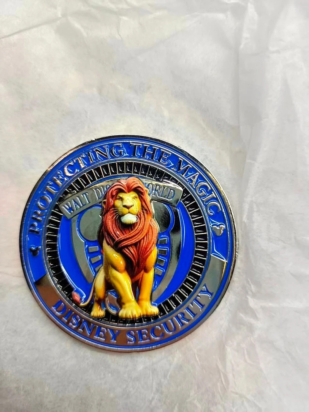 Disney Walt Disney World Security Lion King Animal Kingdom Challenge Coin